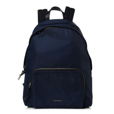 BURBERRY Nylon Abbeydale Simple Backpack Navy